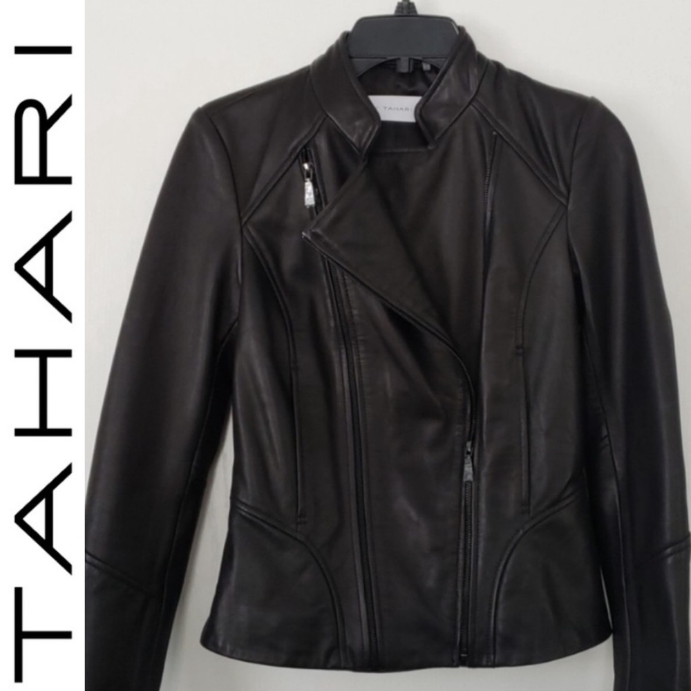 🖤NWT BUTTERY SOFT GENUINE LEATHER SEXY JACKET BY TAHARI